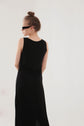 The black soft maxi dress